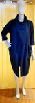 Made in Italy Can Be Worn 3 Different ways Cardigan / Wrap / Throw Navi Edition
