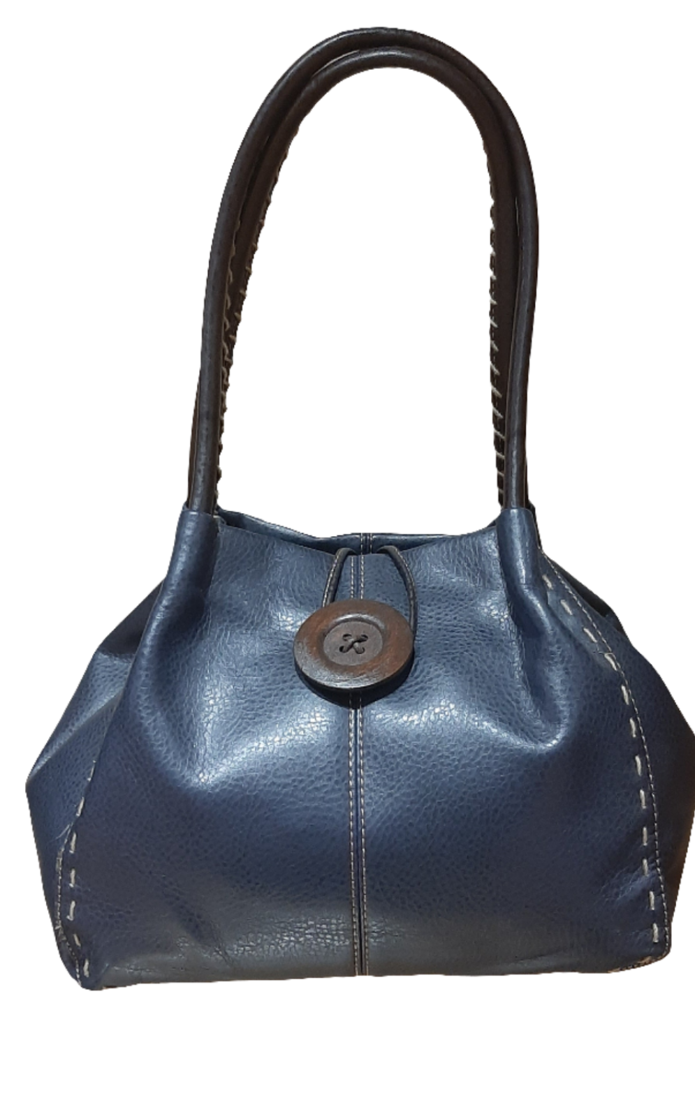 Button Handbag Navy