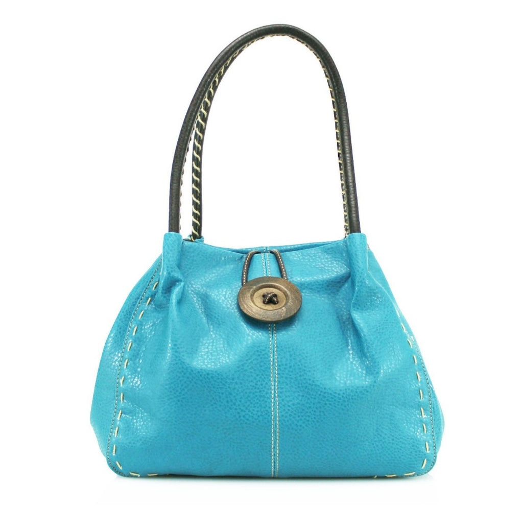 Button Handbag Teal