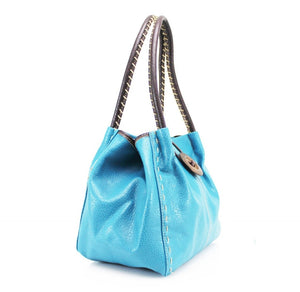 Button Handbag Teal
