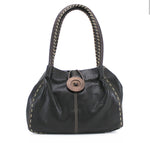 Button Handbag Black