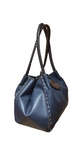 Button Handbag Navy