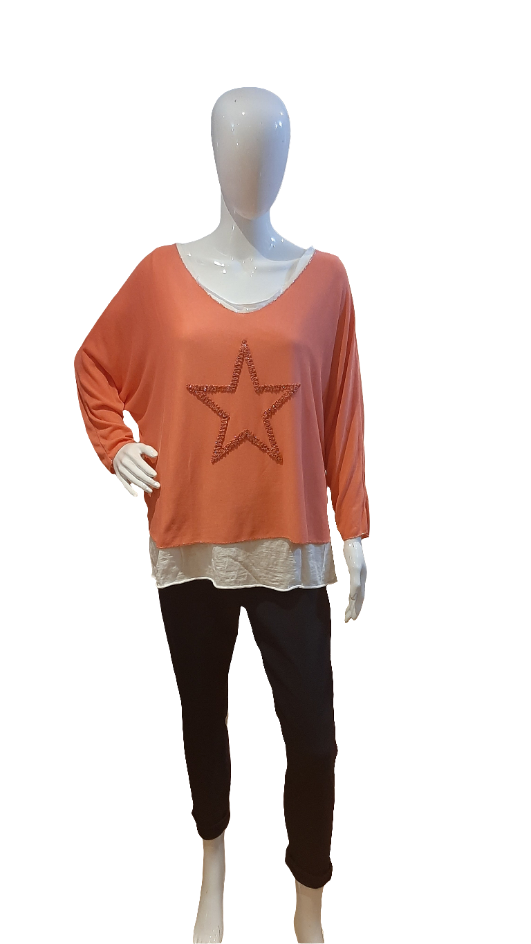 Star Top with Vest
