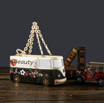 Quirky Bus / Camper Van Designed Handbag Black Edition