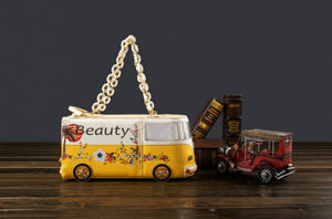 Quirky Bus / Camper Van Designed Handbag Yellow Edition