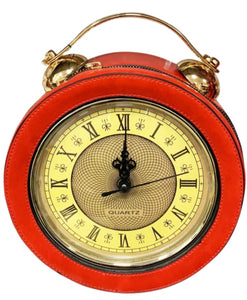 New Season Small Clock Handbag & Crossbody Red Edition