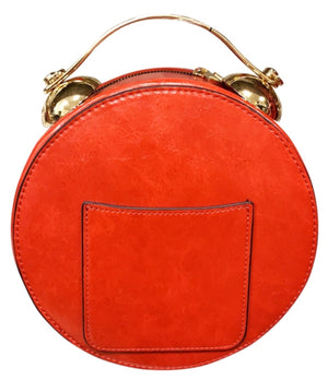 New Season Small Clock Handbag & Crossbody Red Edition