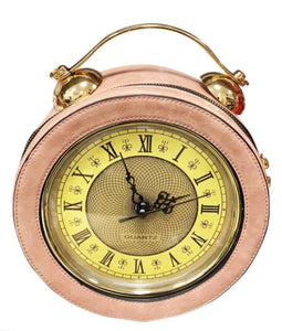 New Season Small Clock Handbag & Crossbody Pink Edition