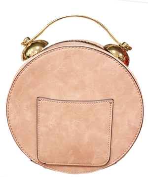 New Season Small Clock Handbag & Crossbody Pink Edition