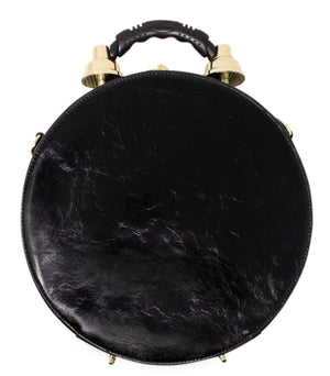 Antique Style Working Clock Handbag & Crossbody Black Edition