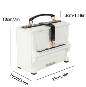 New Season Piano Handbag & Crossbody White Edition