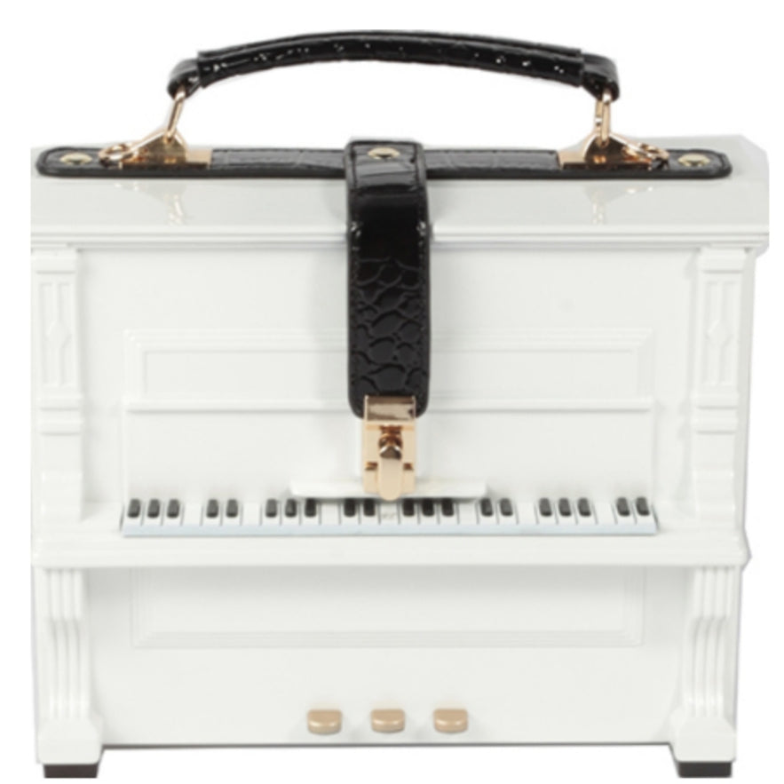 New Season Piano Handbag & Crossbody White Edition
