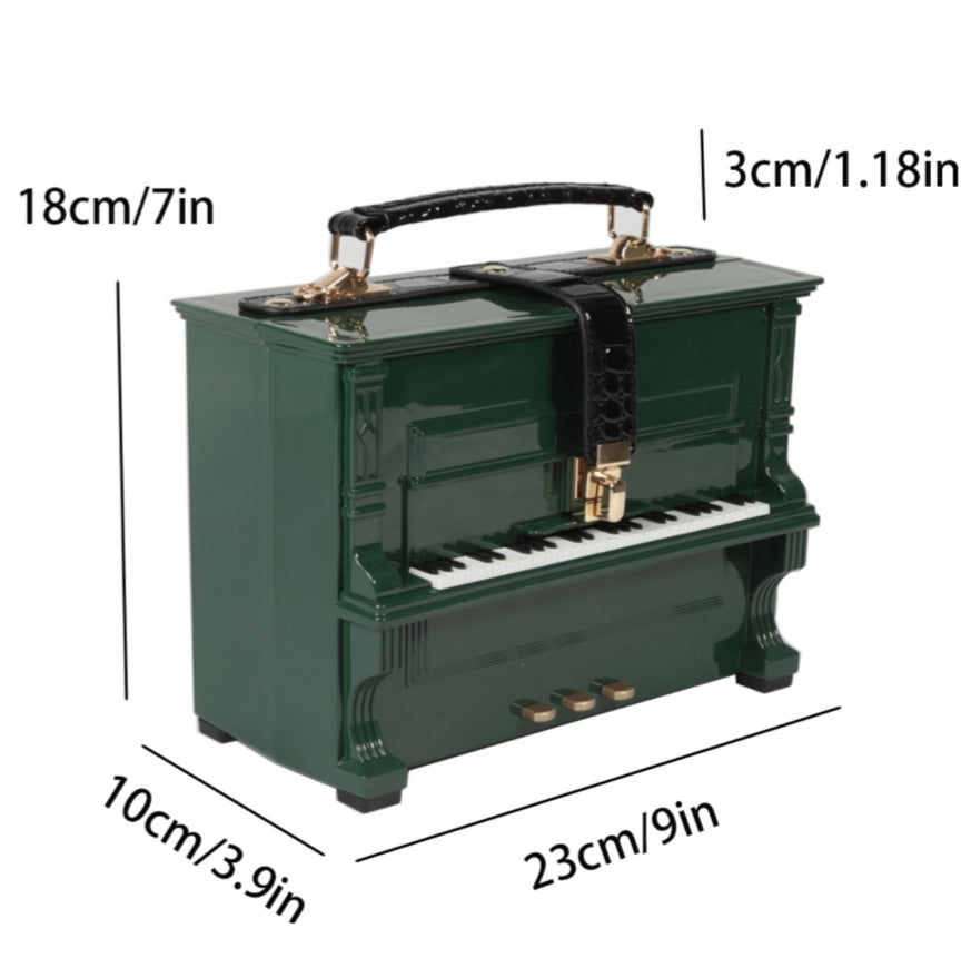 New Season Piano Handbag & Crossbody Green Edition