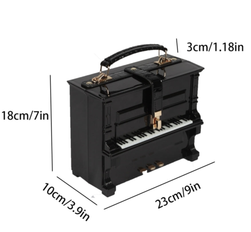 New Season Piano Handbag & Crossbody Black Edition